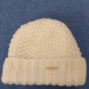 Michael Kors White Knit Beanie